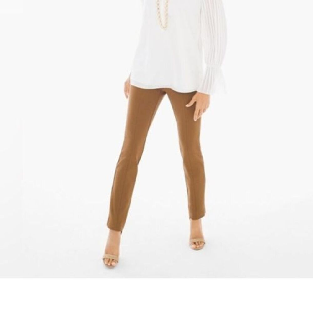 NWT Chico’s 2 SHORT / LARGE PETITE So Slimming® Slim-Leg Reese Pants w/ Pockets